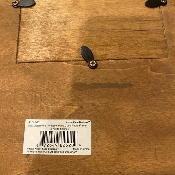 Frame, Wooden 3.5”x5” Motorcycle Biker Culture - Picture 8 of 9